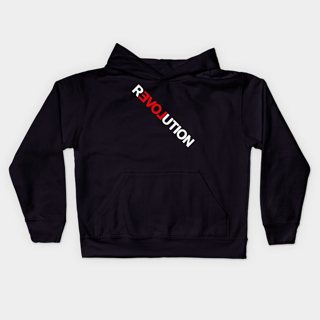 REVOLUTION! Kids Hoodie by THEUSUALDESIGNERS